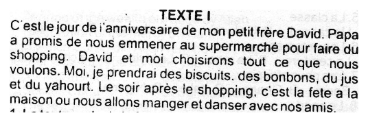 JSSCE French 2023 · Question 1 figure